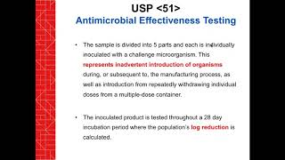 Microbiology Testing USP requirements for Sterile and Nonsterile Preparations [upl. by Einoj746]