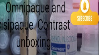 contrast Material for computed tomography scan Omnipaque and Visipaque unboxing [upl. by Eitac341]