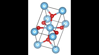 Crystal structure of Rutile TiO2  Tetragonal crystal structure of Titanium dioxide [upl. by Nedla]