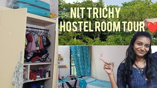 NIT Trichy hostel room tour❤️ Hostel room tour  Girls Hostel [upl. by Ellahcim187]