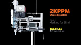 2KPPM Marking for blind  Tactiles 2C cold plastics road marking [upl. by Wrdna752]