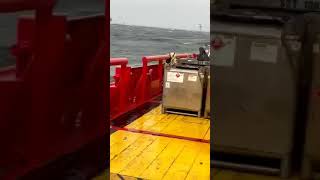 Cellphone video captures rescue of Seacor Power crew member [upl. by Edsel]