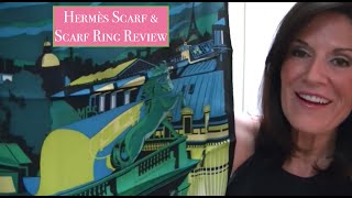 Hermès Scarf  Scarf Ring Review Minuit au Faubourg 70CM [upl. by Edrick116]