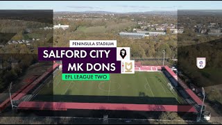 Salford City vs MK Dons  EFL League Two 202425 fc24 [upl. by Ashlin908]