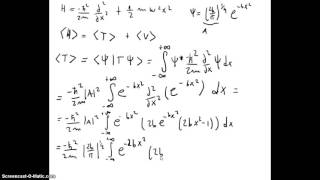 201 Introducción a la Mecánica Cuántica  Método variacional ejemplo oscilador armónico cuántico [upl. by Gottlieb]