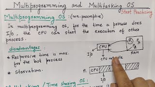 Multiprogramming Operating System and Multitasking Operating System  Types of Operating System [upl. by Harwill]