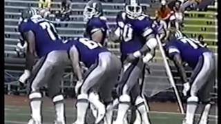 Bill Winters starting at C for San Antonio Gunslingers vs Oakland Invaders USFL 1984 KGGP TV [upl. by Yatnahc]