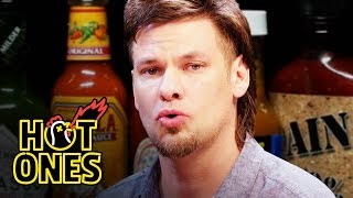 Theo Von Fights the Dark Arts While Eating Spicy Wings  Hot Ones [upl. by Abram897]