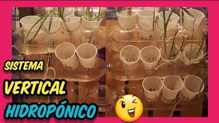 Como hacer Sistema HIDROPÓNICO VERTICAL ✅ casero con 👉 BOTELLAS de plástico [upl. by Barraza628]