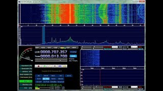 Xiegu X5105 Panadapter Bandscope Using USB Dongle [upl. by Rugen570]