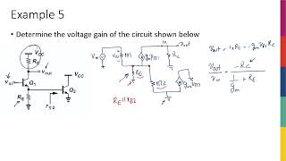 Week7  CE with Emitter Degeneration  Example [upl. by Kerr52]