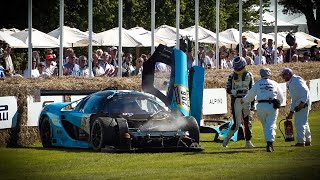 SCG 004C Crash at Goodwood Festival of Speed 2024 [upl. by Nuahsor]