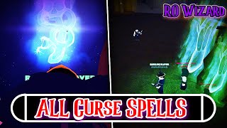 All CURSE spells in ROWizard Avada Kedavra and Morsmordre Showcase [upl. by Ardnuek]