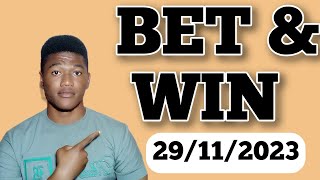 FOOTBALL PREDICTIONS TODAY 29112023 SOCCER PREDICTIONS TODAY  BETTING TIPS footballpredictions [upl. by Drews]