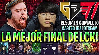 IBAI CASTEA LA MEJOR FINAL DE LA LCK MUY ÉPICO  T1 vs GEN RESUMEN COMPLETO FINAL LCK SPRING 2024 [upl. by Leonardi]