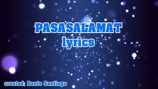 Pasasalamat with lyrics [upl. by Radnaxela]