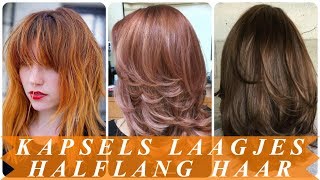 Kapsels laagjes halflang haar 2018 [upl. by Carper]