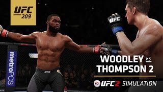 UFC 209  EA SPORTS UFC 2 Simulation  Woodley vs Thompson 2 [upl. by Clorinda]