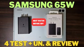 Samsung 65W PD Power Adapter Trio Test amp Review  Samsung 65W Charger  65W Adapter Speed Test [upl. by Aicilegna]