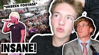 KSI VS LOGAN PAUL LONDON PRESS CONFERENCE UNSEEN FOOTAGE [upl. by Edras]