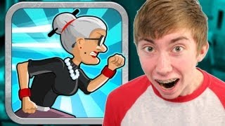 ANGRY GRAN RUN iPhone Gameplay Video [upl. by Annehs]