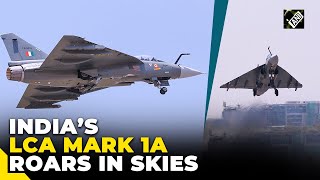 Watch First flight of the made in India LCA Mark 1A fighter aircraft [upl. by Atsocal]