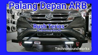 cara pasang palang towing arb depan new rush terios  Test kuat palang bumper  Tutorial [upl. by Enogitna]