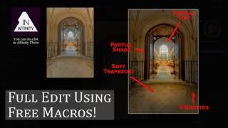 Full Edit Using Free Macros in Affinity Photo [upl. by Anatol]