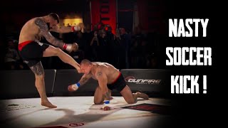 Best KOs and Soccer Kicks in Bare Knuckle MMA WOTORE [upl. by Melli76]