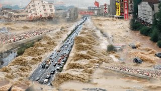 Massive Flooding in China Now Three Gorges Dam Overflows Roads Cut Off [upl. by Ardith]