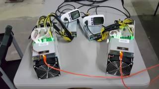 AntMiner T9 vs S9 power and temperature comparison [upl. by Adel]