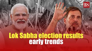 Lok Sabha election results 2024 early trends  NDA  INDIA  Congress  Election Results 2024 [upl. by Naujal]