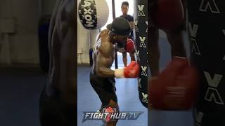 Frank Martin EXPLODES on heavy bag training for Gervonta Davis [upl. by Harmon889]