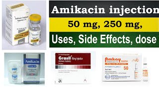 amikacin injection uses in hindi amikacin injection 250mg 50 mg Uses side Effects Dosage [upl. by Arihas]