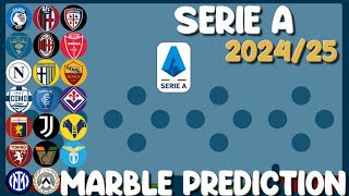 Serie A 202425  20 Times Elimination Marble Prediction in Algodoo [upl. by Elbert]