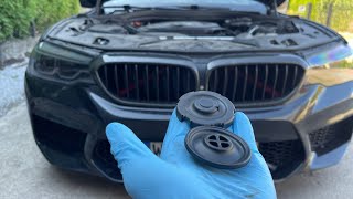 BMW B47  B57 wymiana odmy w pokrywie  crankcase vent breather BMW g30 [upl. by Stucker]