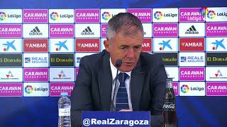 Rueda de prensa de Lucas Alcaraz tras el Real Zaragoza vs UD Almería 21 [upl. by Clarance]