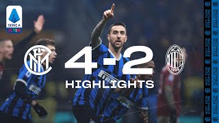 INTER 42 AC MILAN  HIGHLIGHTS  A comeback for the ages 😍⚫🔵 [upl. by Vod]