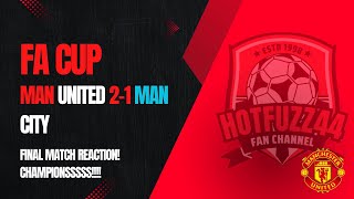 CHAMPIONES CHAMPIONES OLE OLE OLEEE Man United 21 Man City Match Reaction [upl. by Yentroc]