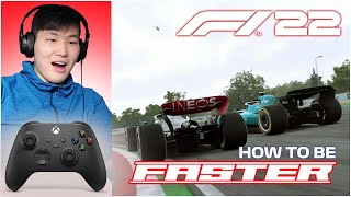 HOW TO BE FASTER ON F1 22 CONTROLLER EDITION [upl. by Tsyhtema]