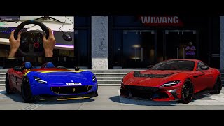 Ferrari MANSORY ROMA amp Ferrari Mansory Monza SP2 2023  LogitechG29   Gameplay  IN GTA V  GTA 5 [upl. by Virendra]