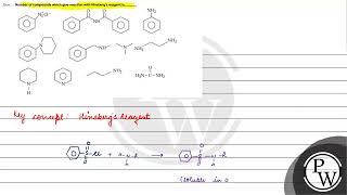 Que Number of compounds which give reaction with Hinsbergs reagent is [upl. by Gentille470]