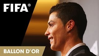 Cristiano Ronaldo on winning the FIFA Ballon dOr Portuguese [upl. by Laks]