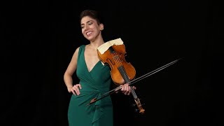 Antonio Bertali Ciaccona  Voices of Music Alana Youssefian baroque violin 4K UHD video [upl. by Benedic]