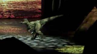 Walking With Dinosaurs LIVE in Indy July 8 2009 Lilliensternus vs Plateosaurus Video [upl. by Oynotna]