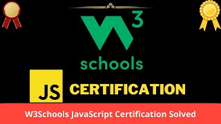 W3Schools Javascript Certification Exam  Every Question Asked  Javascript [upl. by Ojybbob]