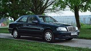 1998 MERCEDES C200 VIDEO TEST DRIVE REVIEW ENGINE STARTING amp DRIVING [upl. by Vlad]