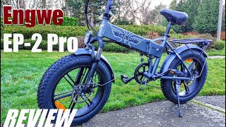 REVIEW Engwe EP2 PRO 750W Folding Electric Bike  Awesome Fat Tire EBike [upl. by Hittel]