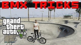 GTA 5 Epic BMX tricks montage 3 Grinds Flip Spin wallride transfermanual [upl. by Naujuj413]