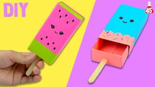 PORTAOGGETTI DI CARTA FAI DA TE  DIY GELATO KAWAII [upl. by Ytte]